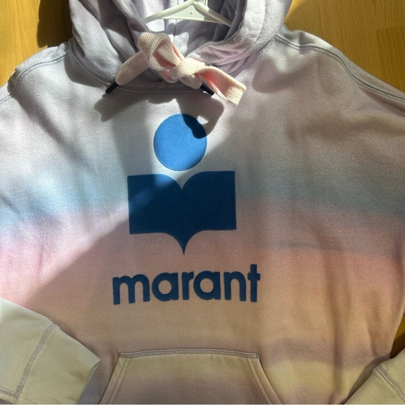 Isabel Marant Étoile Mansel Gradient Hoodie Size 8 Streetwear Designer Casual - Picture 6 of 16